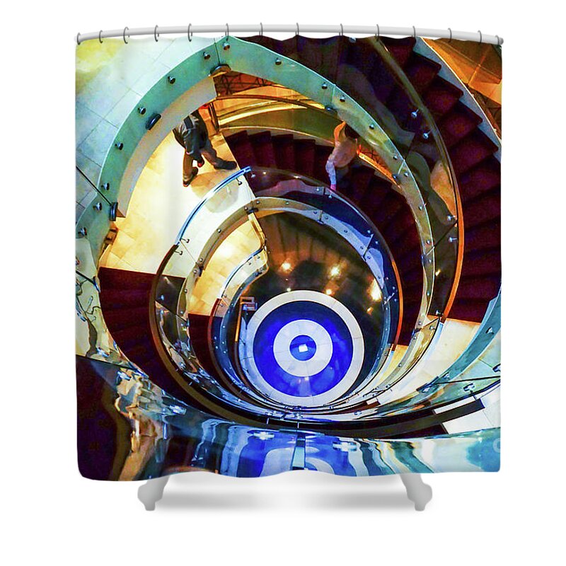  Shower Curtain featuring the photograph Stairway To Steerage by Darcy Dietrich