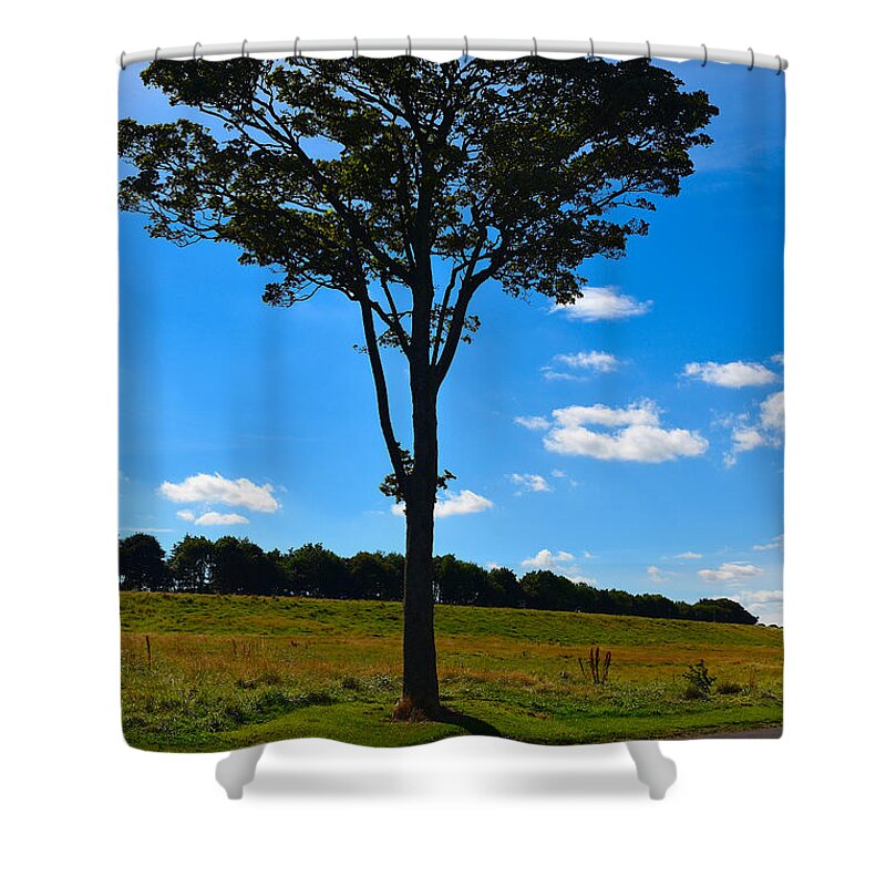 Edinburgh Shower Curtain featuring the photograph Standing Alone by Yvonne Johnstone