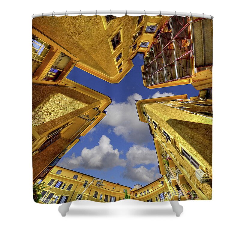 Scenics Shower Curtain featuring the photograph Star Of Sky by Nespyxel