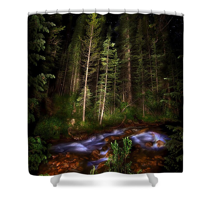 Colorado Shower Curtain featuring the photograph Starry Creek by Mark Andrew Thomas