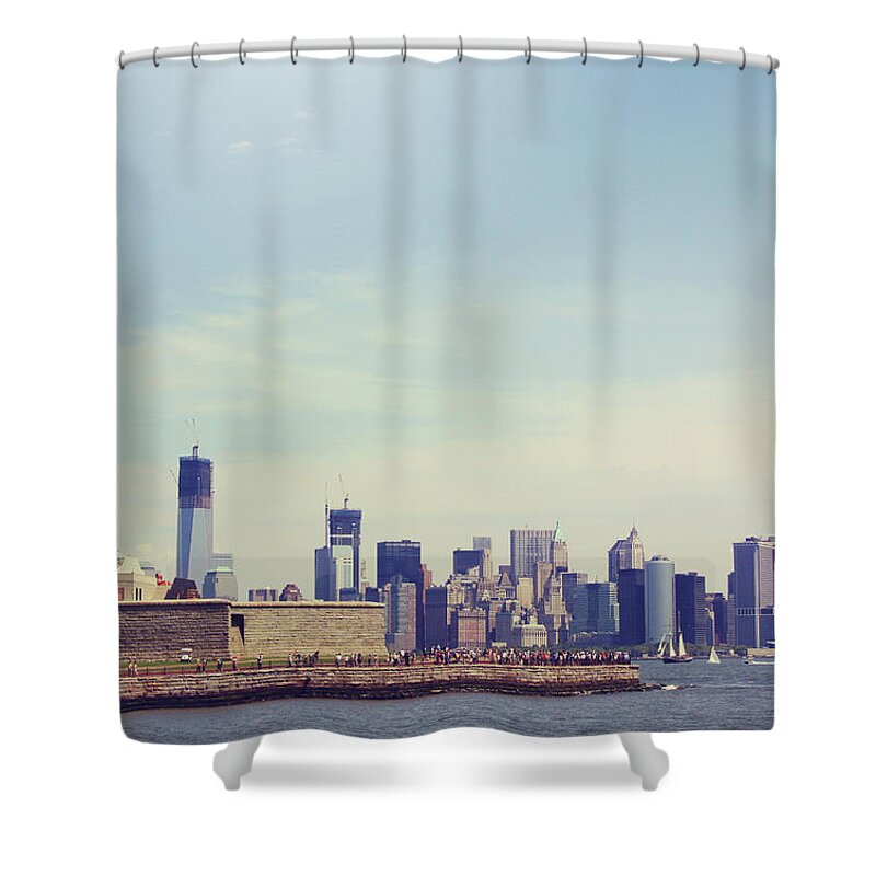 Tranquility Shower Curtain featuring the photograph Statue Of Liberty by Sere C. Photography