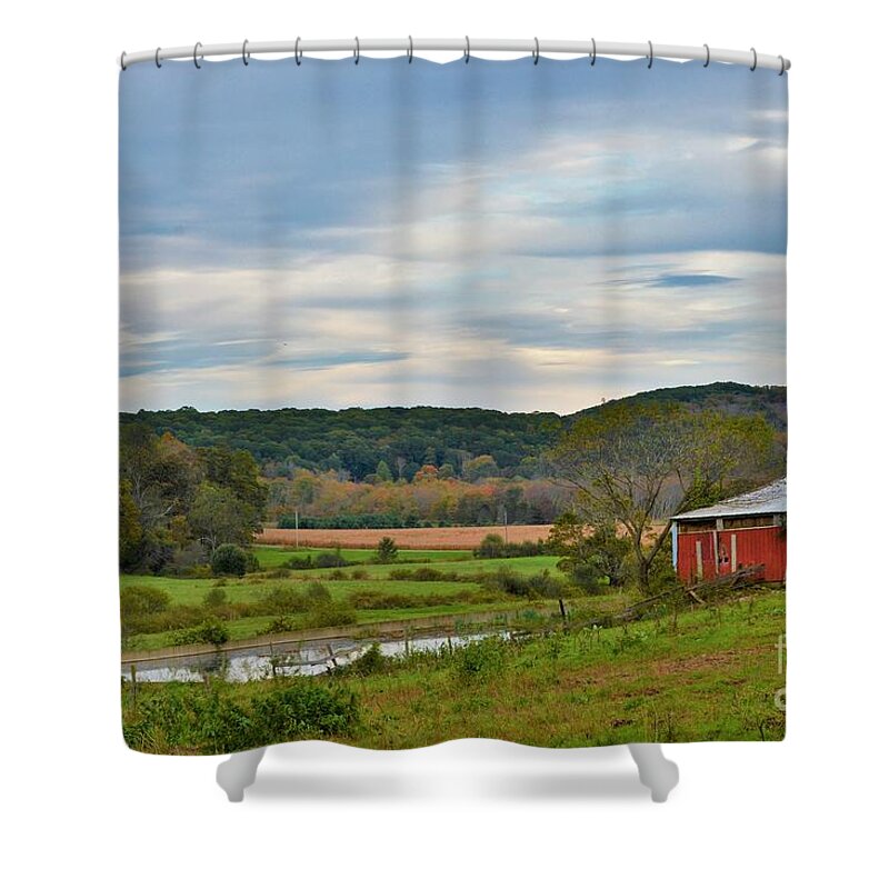 Landscape Shower Curtain featuring the photograph Still by Dani McEvoy
