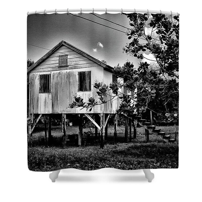 Stilt House Shower Curtain featuring the photograph Stllt House by Jessica Levant
