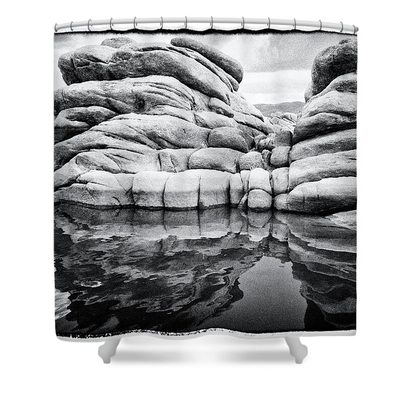 Granite Dells Shower Curtain featuring the photograph Stoneworks by Tom Kelly