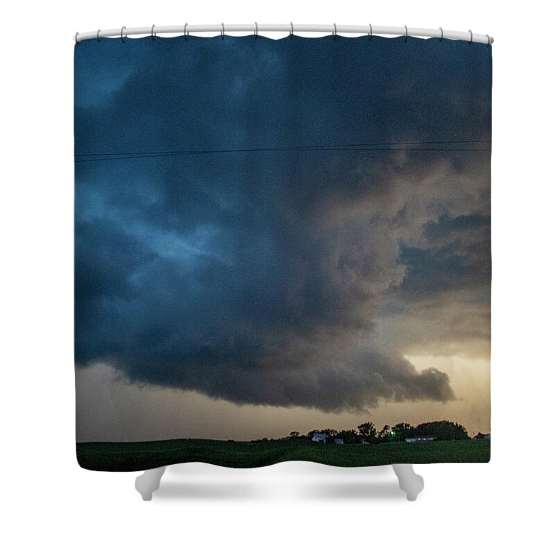 Nebraskasc Shower Curtain featuring the photograph Storm Chasing West South Central Nebraska 064 by Dale Kaminski