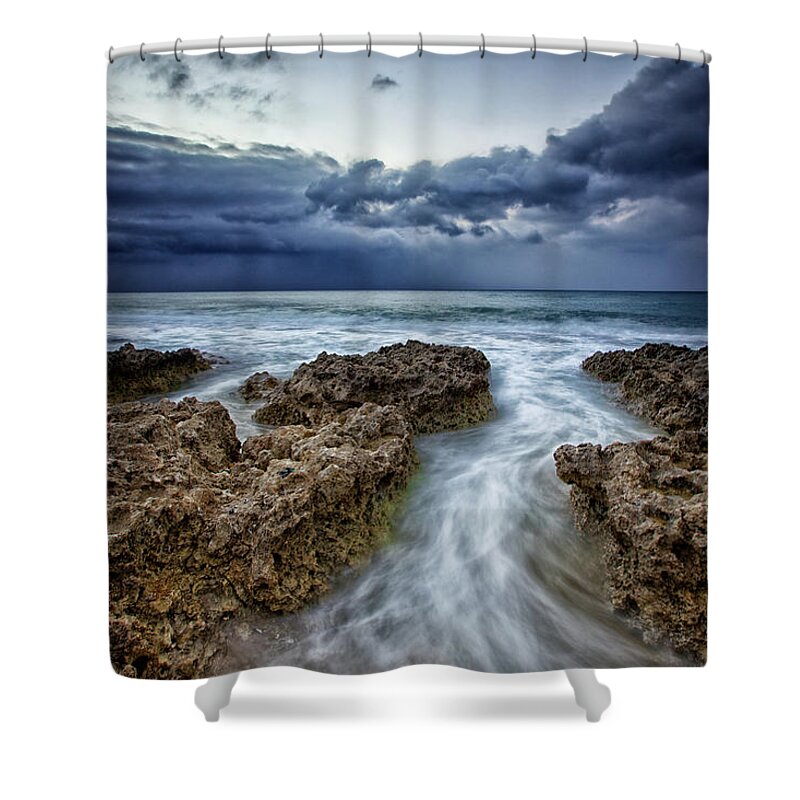 Scenics Shower Curtain featuring the photograph Stormy Howan by Sunrise@dawn Photography