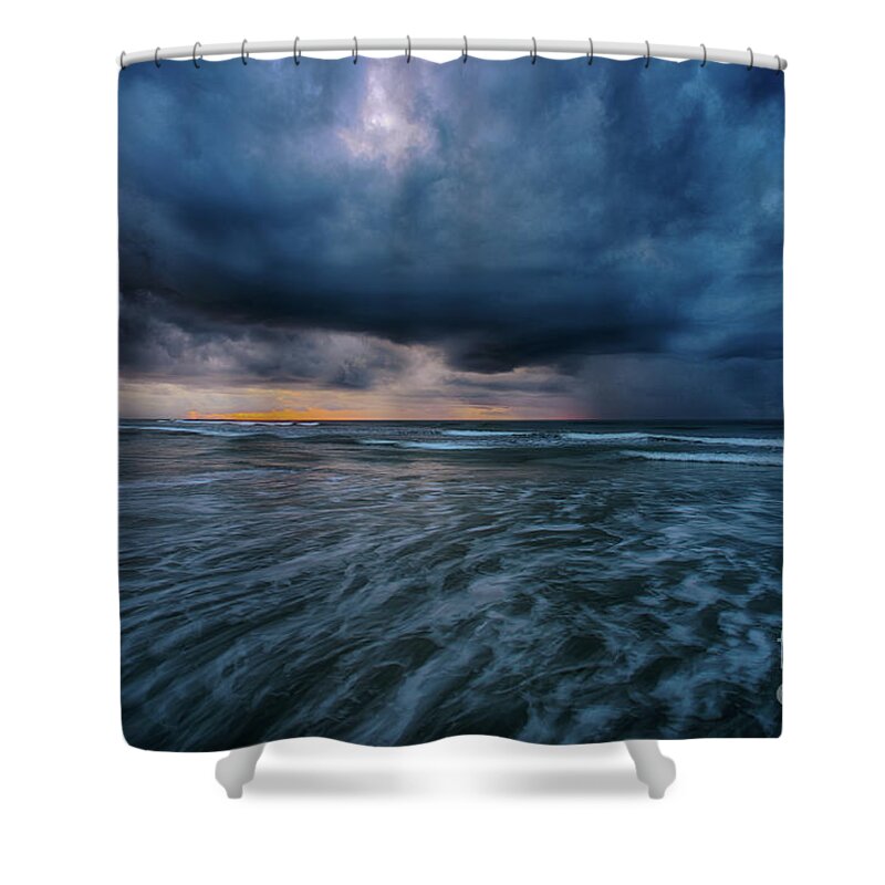 Stormy Shower Curtain featuring the photograph Stormy Morning by David Smith
