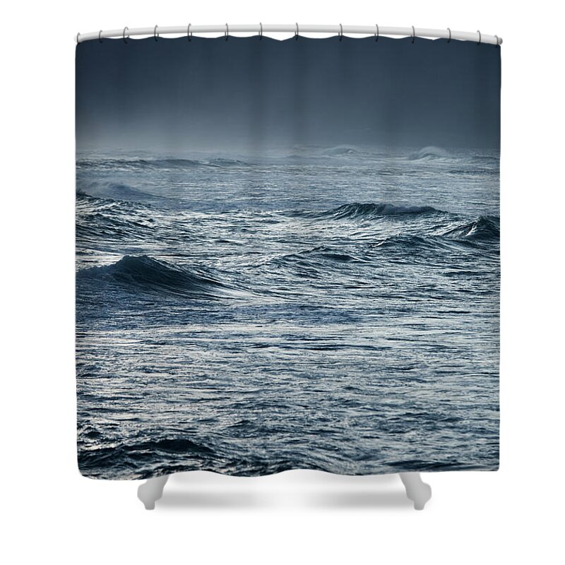 Scenics Shower Curtain featuring the photograph Stormy Ocean by Dan prat