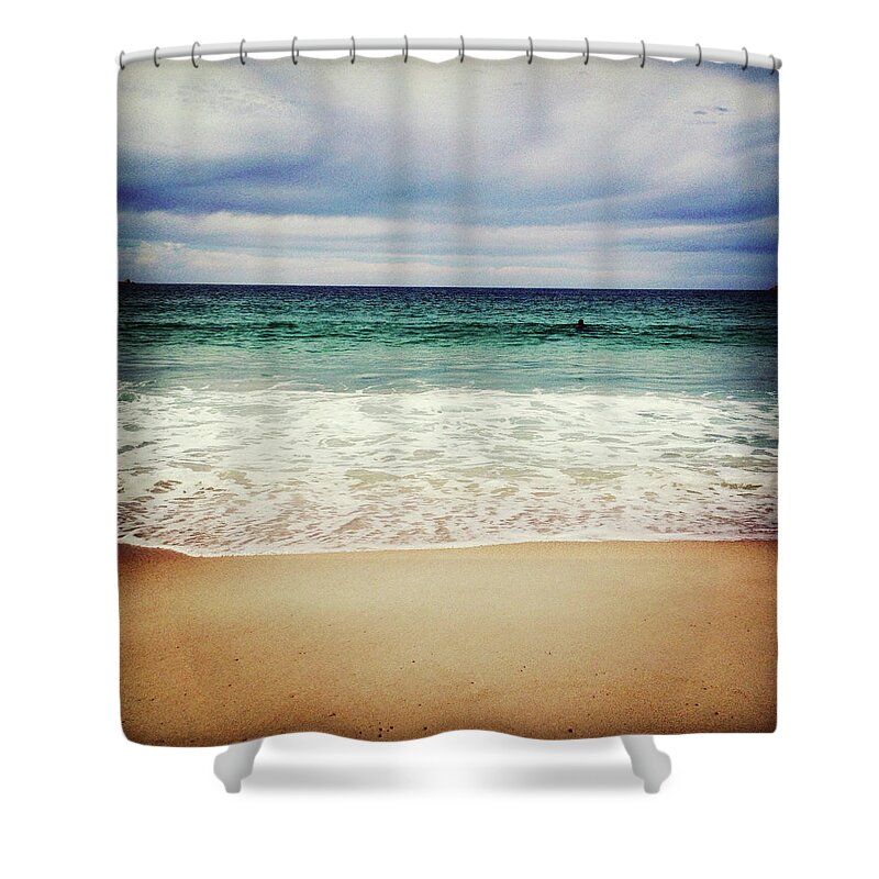 Water's Edge Shower Curtain featuring the photograph Stormy Sky by Jodie Griggs
