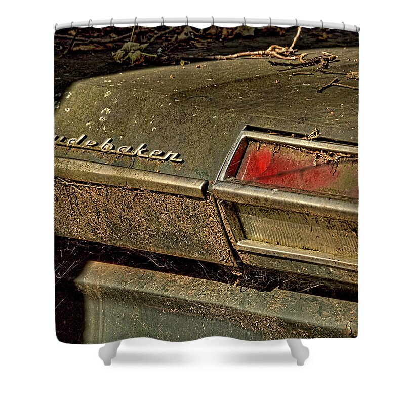 Studebaker Shower Curtain featuring the photograph Studebaker #6 by James Clinich