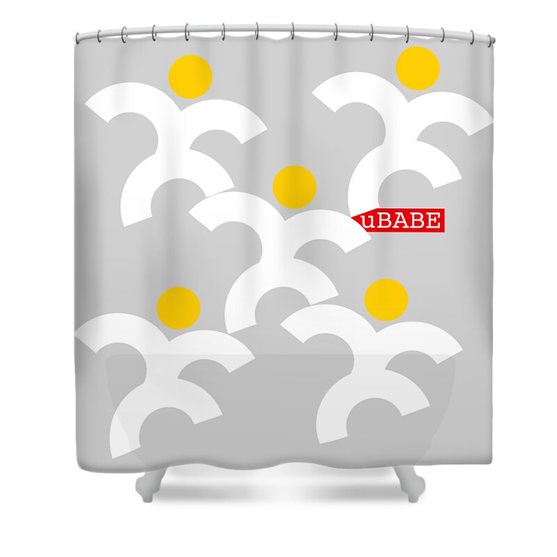 Style Dance Shower Curtain featuring the digital art Style Dance by Ubabe Style