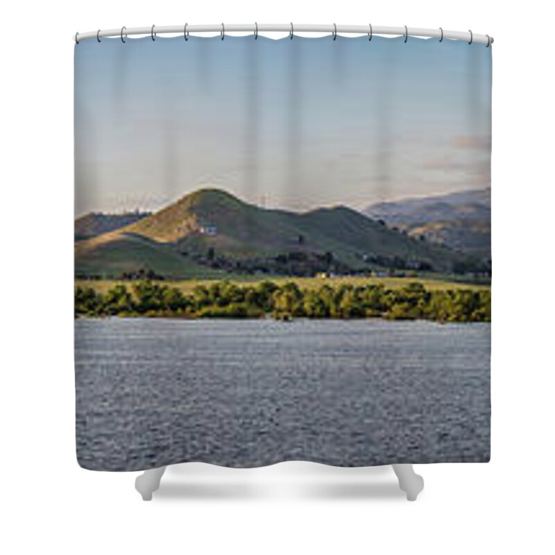Lake Shower Curtain featuring the photograph Success Lake California by Julieta Belmont