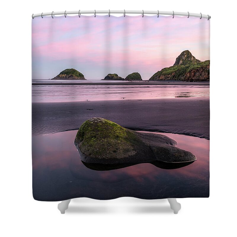 Sugar Loaf Islands Shower Curtain featuring the photograph Sugar Loaf Islands - New Zealand by Joana Kruse