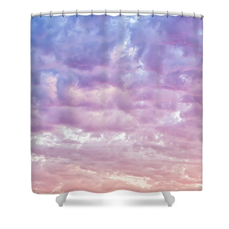 Orange Color Shower Curtain featuring the photograph Summer Cloudscape At Sunset by Urbanglimpses
