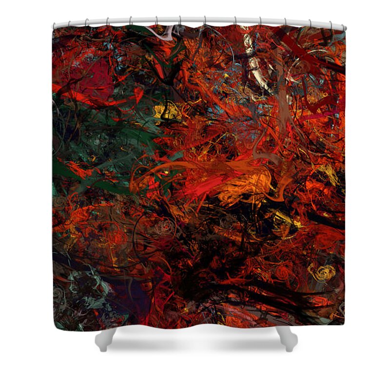 Art Shower Curtain featuring the digital art Summer in Paris by Jeff Iverson