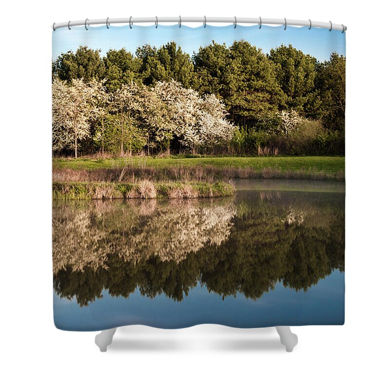 Nature Shower Curtain featuring the photograph Summer Reflections by Tom Mc Nemar