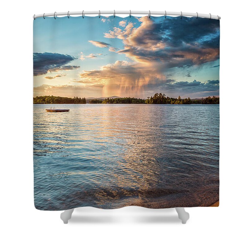 Alton Shower Curtain featuring the photograph Summer Shower by Jeff Sinon