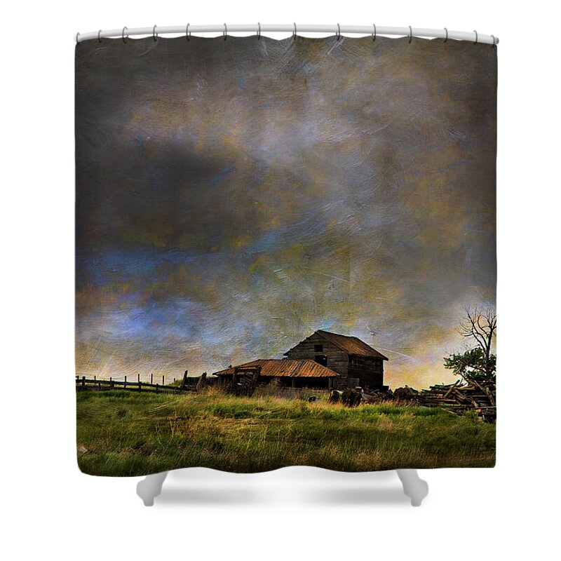 Farm Shower Curtain featuring the photograph Summer Storm by Theresa Tahara