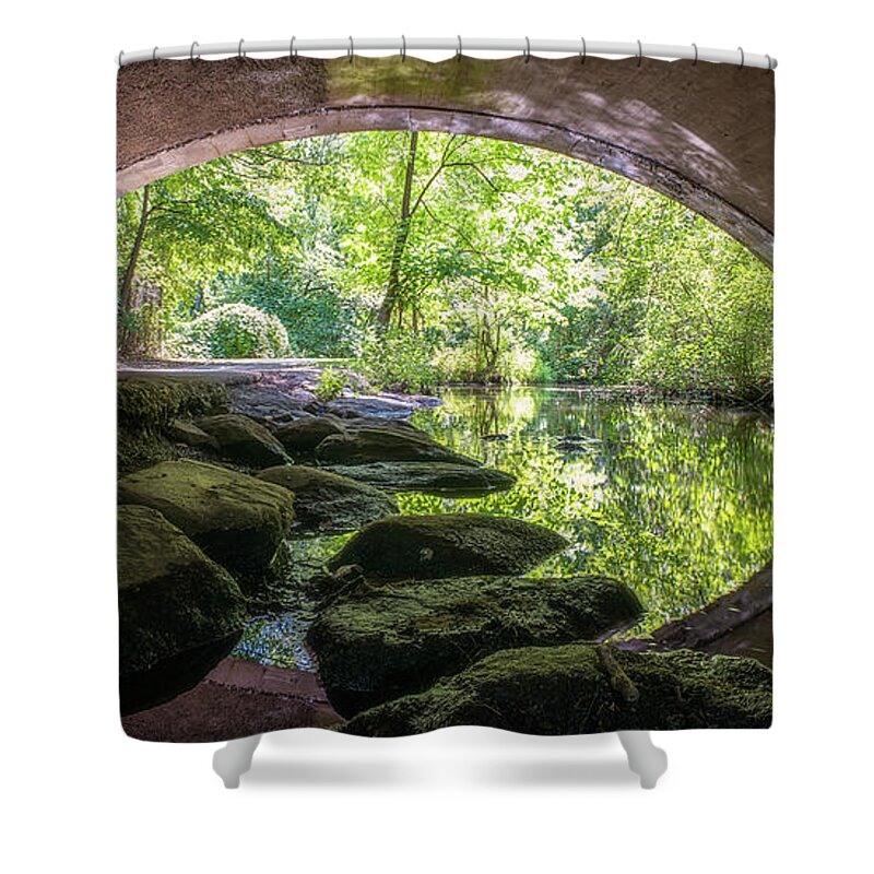 Summer Shower Curtain featuring the photograph Summertime Tunnel Vision by John Randazzo