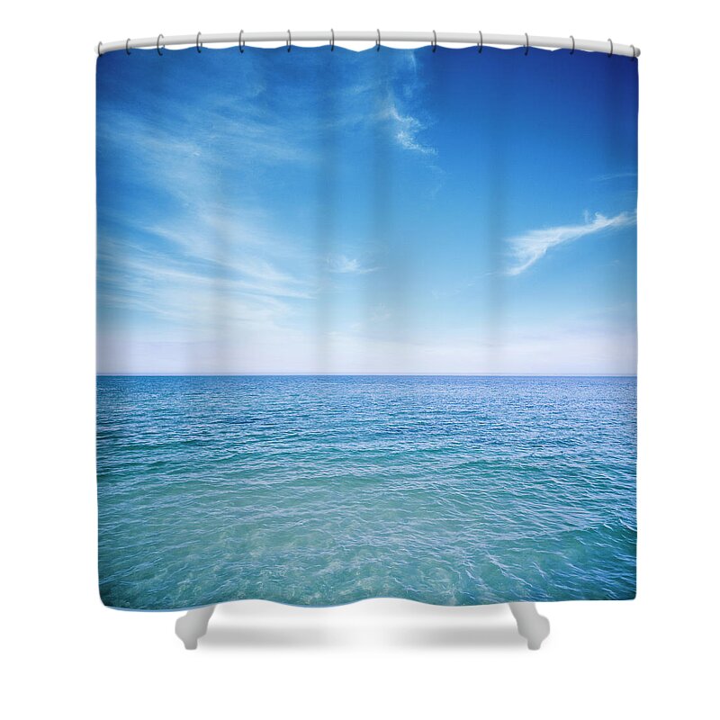 Scenics Shower Curtain featuring the photograph Sunny Ocean by Aaron Foster