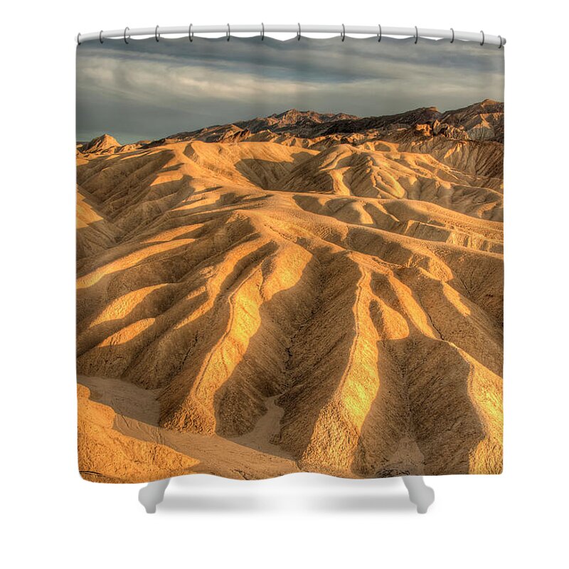 Tranquility Shower Curtain featuring the photograph Sunset At Death Valley by Photograph By Kyle Hammons