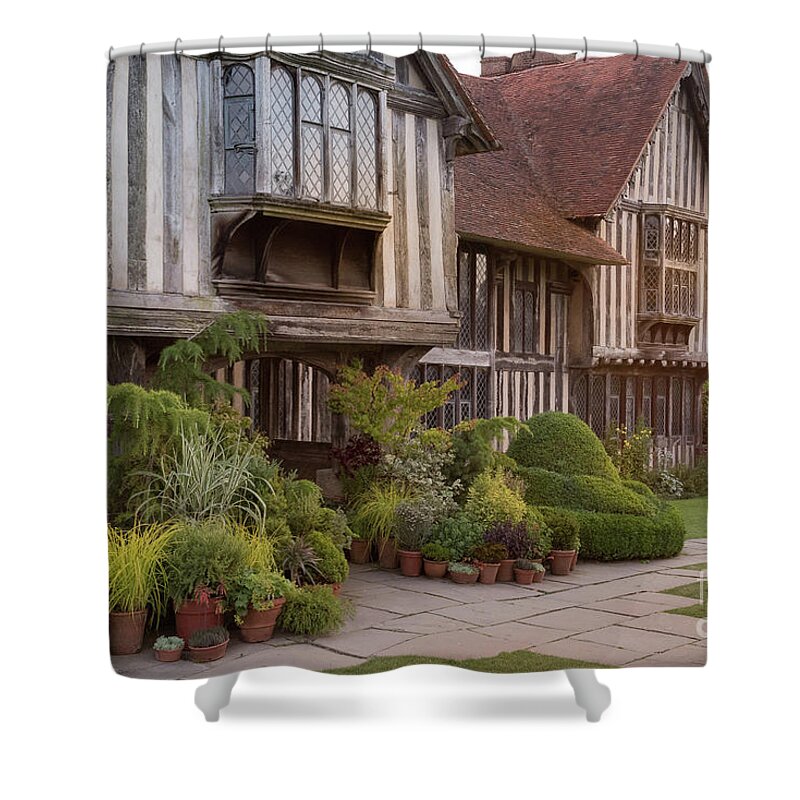Great Dixter Shower Curtain featuring the photograph Sunset at Great Dixter House and Gardens by Perry Rodriguez