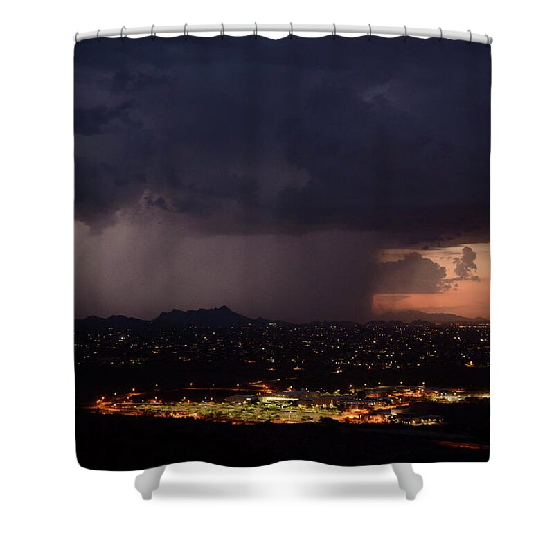 Sunset Shower Curtain featuring the photograph Sunset Punishment by James Covello