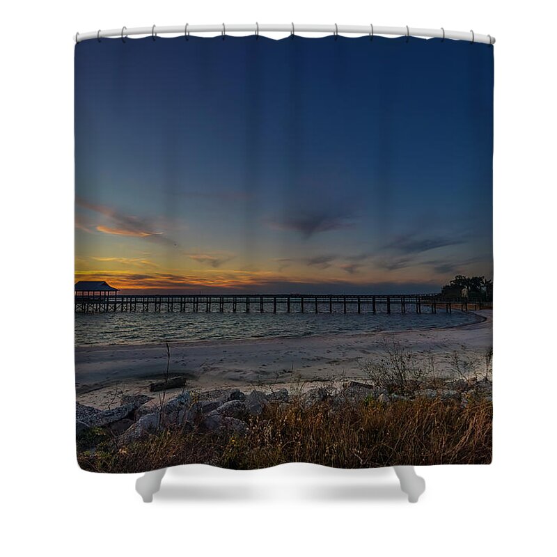 Sunset Shower Curtain featuring the photograph Sunset Serenity by JASawyer Imaging