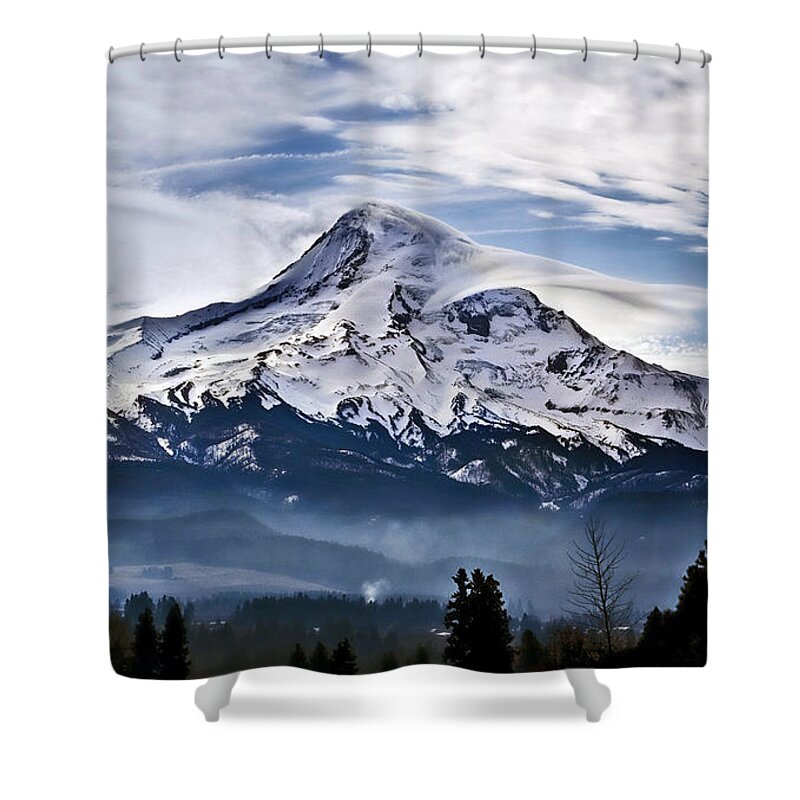 Tranquility Shower Curtain featuring the photograph Super Mountain by Darrell Wyatt