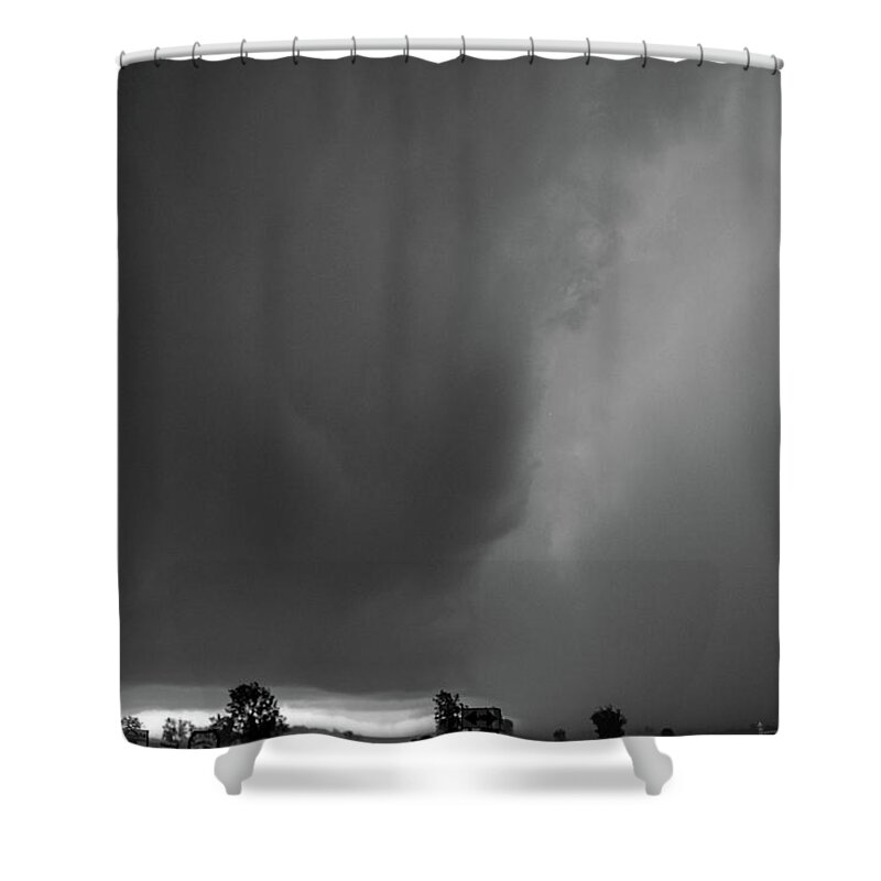 Nebraskasc Shower Curtain featuring the photograph Supercells in Nebraska 027 by NebraskaSC