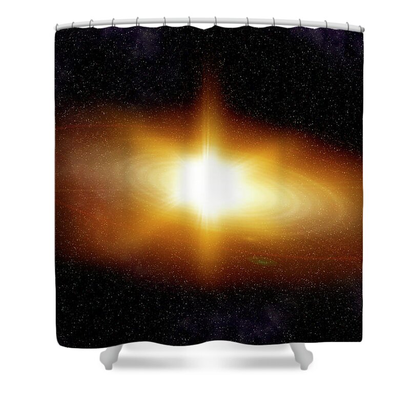 Galaxy Shower Curtain featuring the photograph Supernova by Grindley78