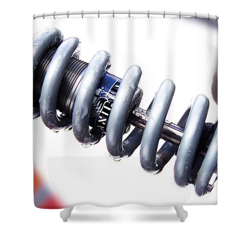 Security Shower Curtain featuring the photograph Suspension by Westend61