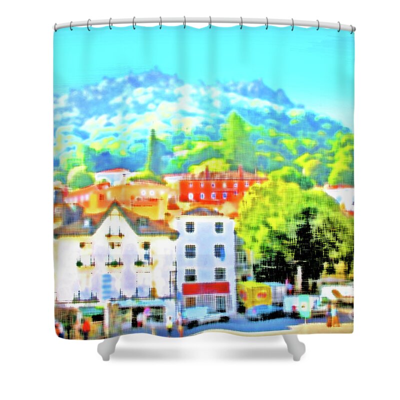 Sintra Shower Curtain featuring the photograph Sweet Sintra by Becqi Sherman
