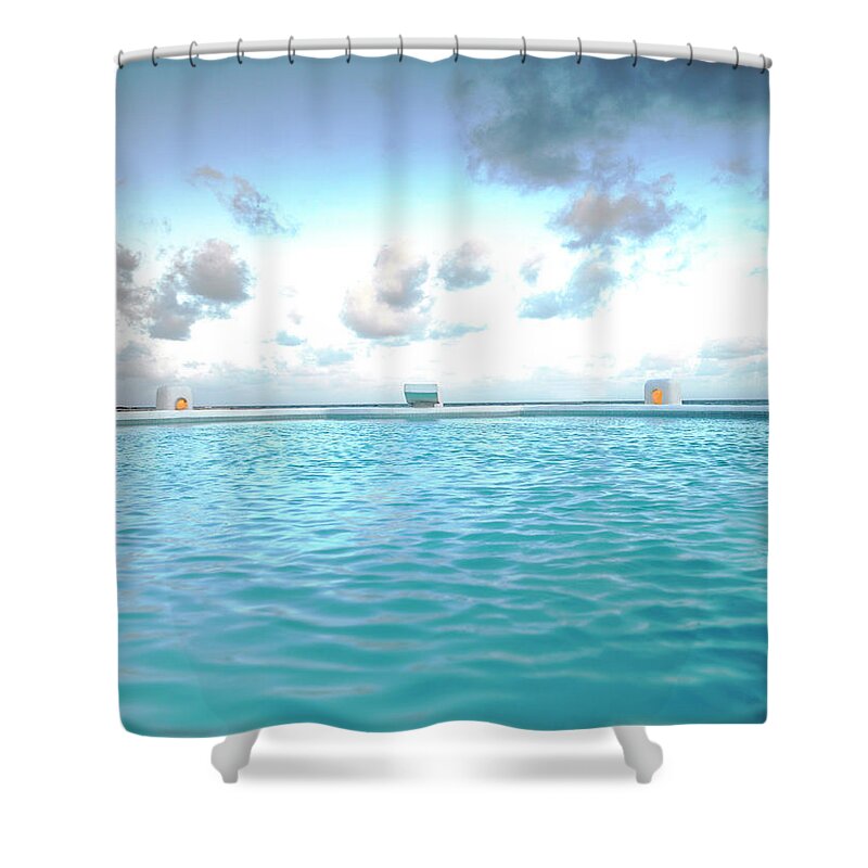Swimming Pool Shower Curtain featuring the photograph Swimming Pool by Gary John Norman