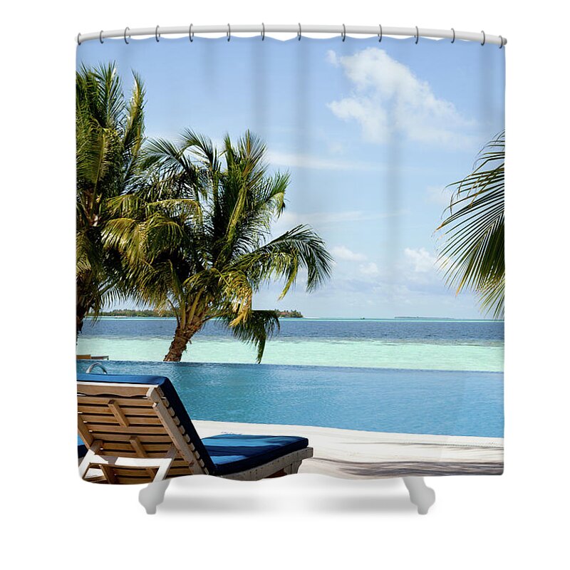 Underwater Shower Curtain featuring the photograph Swimming Pool by Marcomarchi