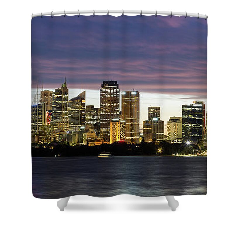 Australia Shower Curtain featuring the photograph Sydney Skyline by Francesco Riccardo Iacomino