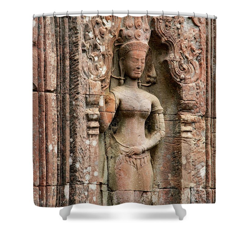 Ta Prohm Temple Shower Curtain featuring the photograph Ta Prohm Temple by Bob Phillips