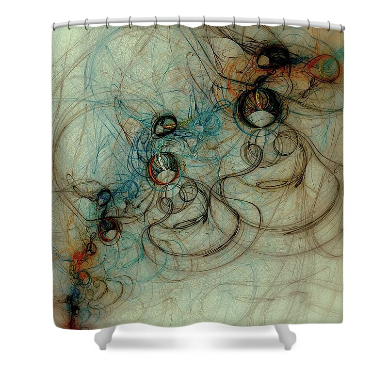 Flame Shower Curtain featuring the photograph Tangles by M. Aleksandrowicz