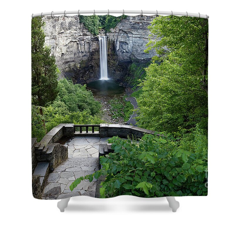 Waterfall Shower Curtain featuring the photograph Taughannock Falls, New York, USA by Kevin Shields
