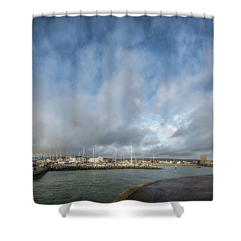 Carrickfergus Shower Curtain featuring the photograph Carrickfergus Harbour 2 by Nigel R Bell