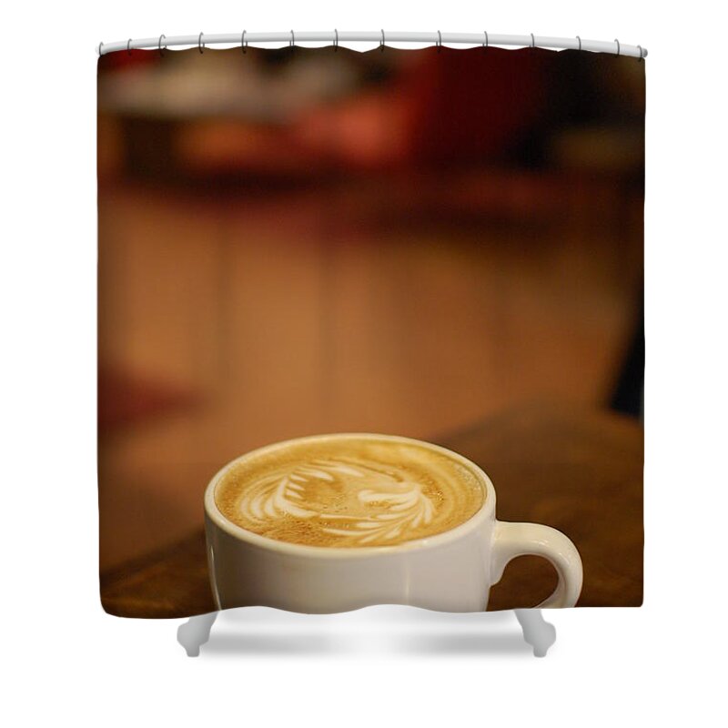 California Shower Curtain featuring the photograph Temple Coffee by Photo By Tom Spaulding