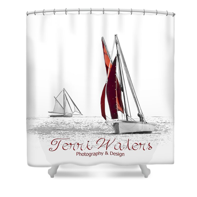 Terri Waters Photography & Design Shower Curtain featuring the photograph Terri Waters Photography and Design Logo by Terri Waters