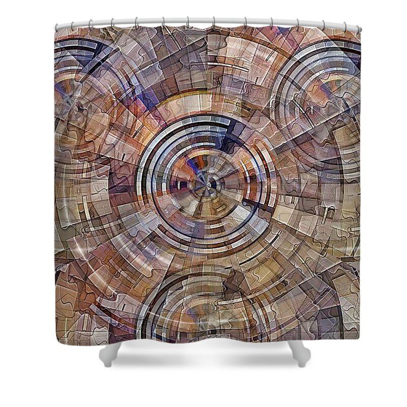 Electric Shower Curtain featuring the digital art Test Pattern by David Manlove