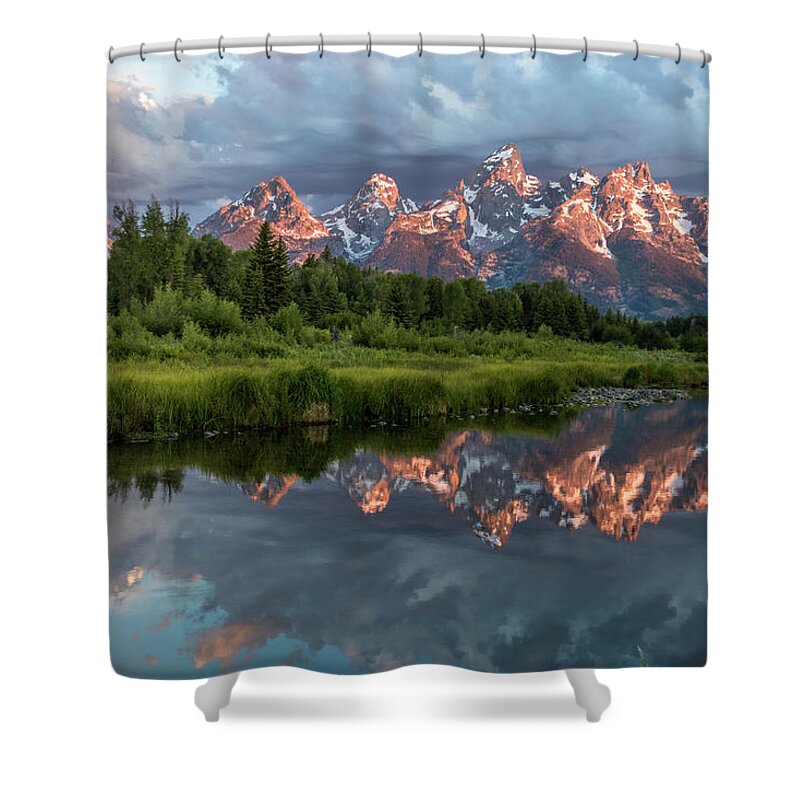 Grand Tetons Shower Curtain featuring the photograph Teton Dreams by Mary Amerman