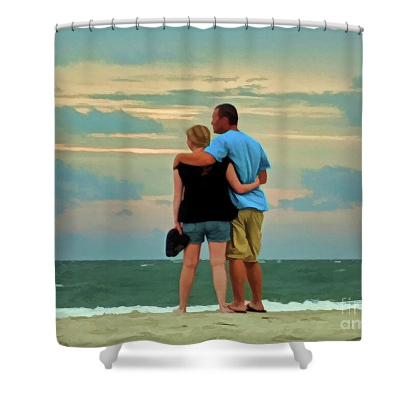 Thankful Shower Curtain featuring the photograph Thankful to be Together by Roberta Byram