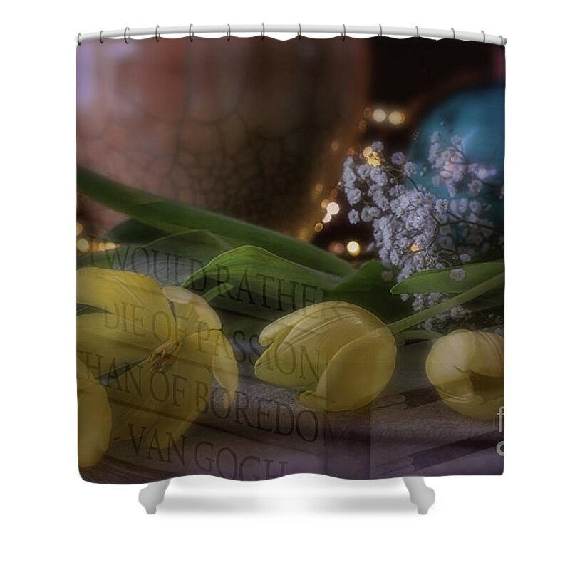 Artistic Passion Shower Curtain featuring the photograph The Art OF Passion by Mary Lou Chmura
