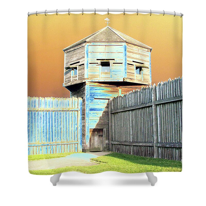 National Historic Site Shower Curtain featuring the photograph The Bastion by Rich Collins