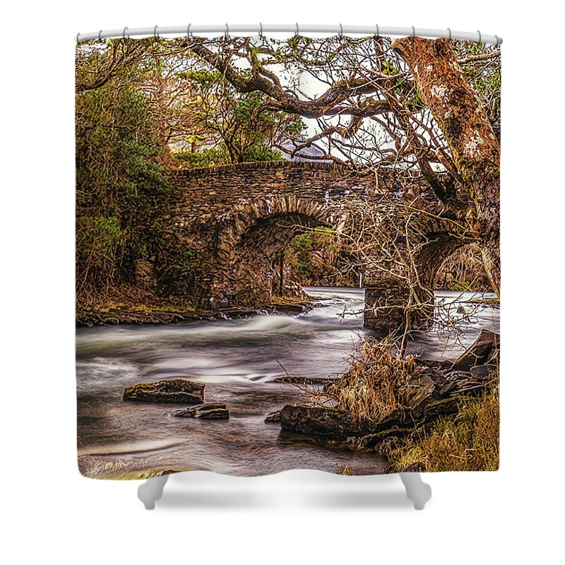 Ireland Shower Curtain featuring the photograph The Bridge by Arthur Oleary
