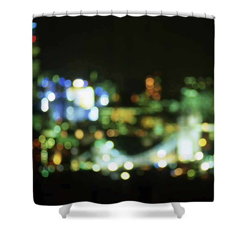 Outdoors Shower Curtain featuring the photograph The City Of London And Tower Bridge by Bill Green