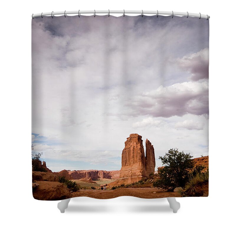 Outdoors Shower Curtain featuring the photograph The Courthouse Towers On Park Avenue by Daniel Cummins